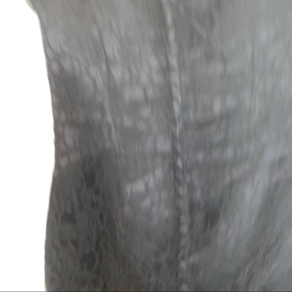 Mori Lee Style 31020 Black Lace One Shoulder Bridesmaid Midi Dress Size 8 - Picture 12 of 12